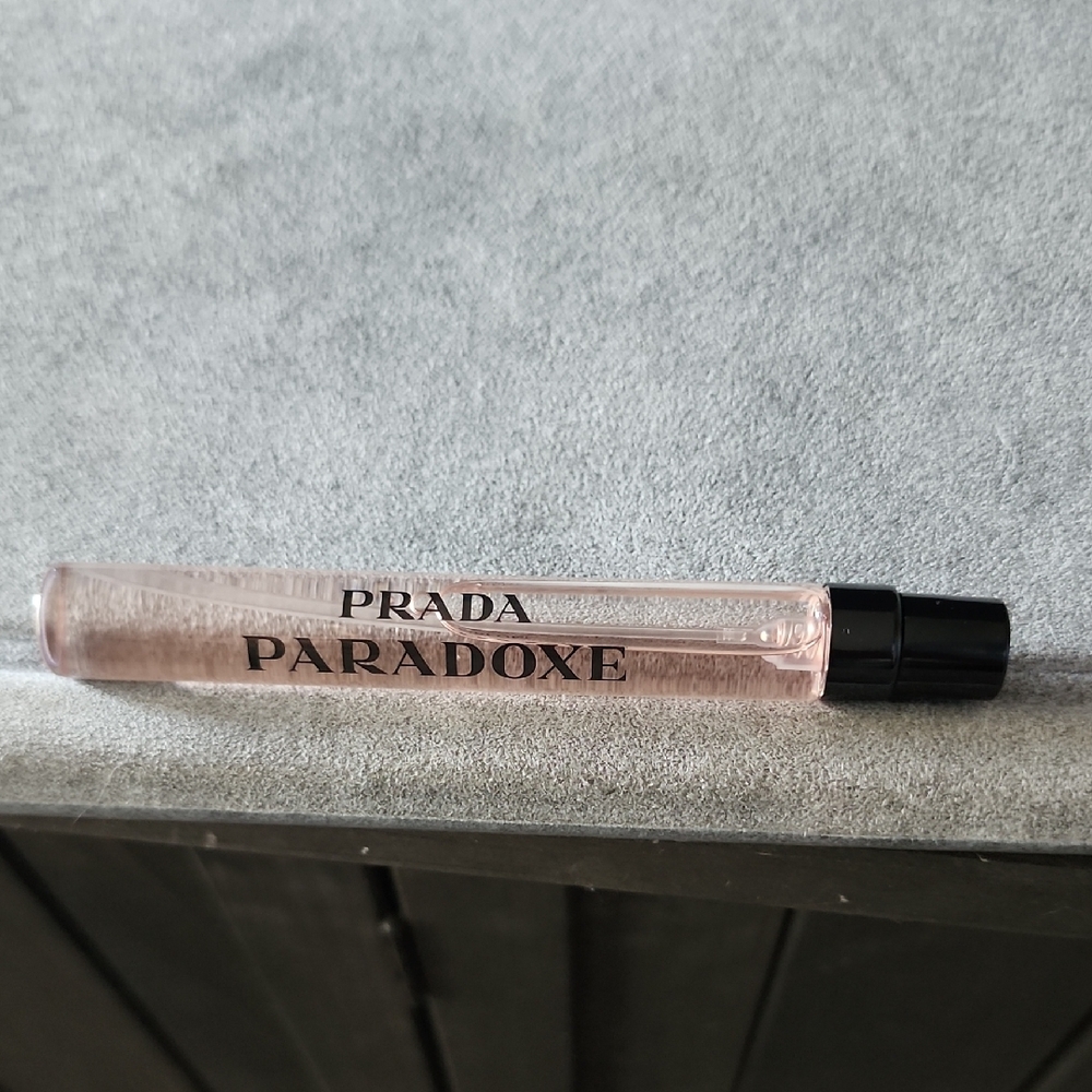 Prada Paradoxe with Black Cap and Pink Hue